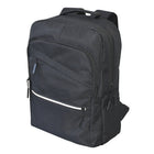 Club Rochelier Multi Zip Pocket Backpack - Black-Adjustable padded straps