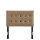Modway Emily Stain-Resistant Performance Velvet Twin Size Headboard - Taupe-Assembly Required