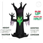GEMMY Airblown Inflatable Halloween LightShow Projection Animated Fire & Ice Reaching Tree-For indoor and outdoor use