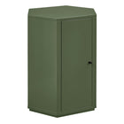 Modway Kade Faceted Semi-Gloss Side Table - Cypress-Modern Faceted Accent Table