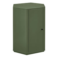 Modway Kade Faceted Semi-Gloss Side Table - Cypress-Modern Faceted Accent Table