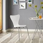 Modway Ernie Dining Side Chair - White-Stackable