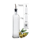Splash 2 Piece Glass Oil & Vinegar Dispenser Set-Do Not put in microwave