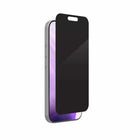 ZAGG InvisibleShield Glass Elite 2-Way Privacy Screen Protector for iPhone 17 Pro-Privacy Protection: The two-way privacy filter provides full-screen privacy when viewed from either side