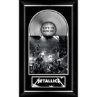 Metallica Live Music Cover with Silver Vinyl - Framed Print - 19" x 31"-Premium music memorabilia