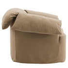 Modway Lark Slipcovered Fabric Oversized Armchair - Almond-Rubberwood Legs With Floor Glides