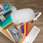 OttLite Easyview LED Craft Floor Lamp - Clearsun - White-Height adjusts from 47.5 to 64 inches