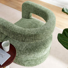 Modway Jaylin Upholstered Chenille Accent Chair - Basil-U-Shaped Frame