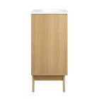 Modway Soma 18" Bathroom Vanity - Oak/White-Wood Grain Finish
