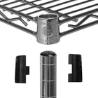 Seville Classics 5-Tier NSF Steel Wire Shelving Rack with Wheels - 72" H x 36" W x 24" D-Total system capacity on wheels: 500 lb