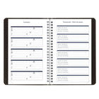 Blueline 13 Months Weekly/Monthly Academic Planner - July to July - 8" H x 5" W - Black - Bilingual-Holidays