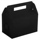 JAM Paper Plastic Lunchbox - 4 3/4" x 7 3/4" x 4 3/4" - Black -Black plastic lunchbox