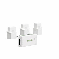 Emporia Vue 3 Smart 3-Phase Home Energy Monitor-Ready for three phase electrical systems and includes an extra 200A sensor designed for light commercial three phase four wire installations up to 415Y 240VAC and less than 600A, compatible with systems that use a neutral connection and not compatible with three phase three wire delta systems with no neutral so no additional sensor purchase is required