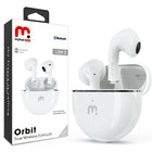 MyBat Pro Orbit True Waterproof Wireless Earbud - White-Ultra Light Open Ear Design  Enjoy a secure, comfortable fit with pressure free wear for all day use