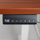 Ezywork 48" Electric Height Adjustable Standing Desk - White Frame/Dark Walnut Table Top-Colour: White Frame / Dark Walnut Top
