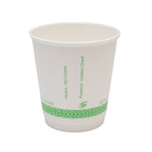 Eco-Packaging Compostable Double Wall Hot Cups - 10oz - 500 Pack-Made from Compostable Resin Lined Paper Board