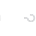 Garvey 1-1/2" J-Hook Pins - Clear Poly - 50 Clip - 5000  Pack-Clear standard fasteners for use with most standard fabrics