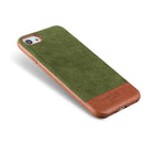 General Supply Goods + Co Two Tone 6ft Drop Protection Case for iPhone 6, 7, 8 - Green-Soft Vegan Suede