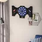 Soozier Electronic Dartboard with 31 Games - So ft Tip Dart Board Cabinet Set-Up-to 8 player to play at same time