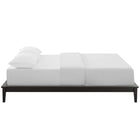 Modway Lodge Wood Queen Platform Bed Frame - Cappuccino-Slatted LVL Wood Support System