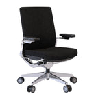 Nightingale NLC Mid Back Conference Chair With 4D Adjustable Arm - Black-Newton Wafer synchro-tilt mechanism: Patentpending, thin profile mechanism that provides seamless durability and stability, with continuous, even weighted balance through all positions. Integrated seat slide adjustment, multiple position tilt lock, pneumatic seat height adjustment, side tension control