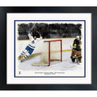 Frameworth Darryl Sittler Toronto Maple Leafs 50th Anniversary 10-Point Game - Framed Print - 26" W x 22" H-Officially licensed by the NHL commemorating the 50th anniversary of Darryl Sittler's February 7 1976 record of 6 goals and 4 assists for 10 points in a single NHL game