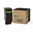 Ecotone Lexmark 75M10K0 Reman Toner Cartridge - Standard Yield - Black-Standard-yield capacity is ideal for everyday office printing