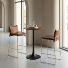 Zuo Pola Barstool - Brown-Assembly required
