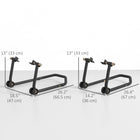 HOMCOM Motorcycle Stand-Non-slip pad on bottom enhances stability and protection
