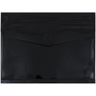 JAM Paper Plastic Envelopes with VELCRO Brand Closure, 2 Expansion, Letter Booklet, 9.75 x 13, Black Poly, 12 Pack (218V2BL)-Black