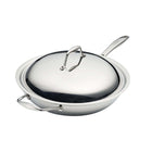 Tramontina Signature 12.5" Tri-Ply Clad Stainless Steel Wok - Induction Ready-Tri-ply clad construction ensures precise heat distribution and superior performance