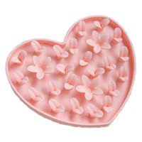 Dexypaws Blush Pink Heart Enrichment Snuffle Mat-100% Food-grade silicone