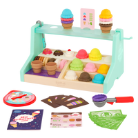 Battat Educational Ice Cream Set-Ice Cream Playset: Play pretend and develop math skills with this educational ice cream toy