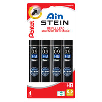 Pentel Ain Stein Lead Refill - 0.9 mm - HB - 4 Packs of 36 Leads per Tube-Features twist open top