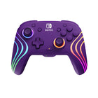 PDP Afterglow Wave Wireless Controller for Nintendo Switch - Purple-Mappable Back Buttons - Program back buttons for customized gameplay