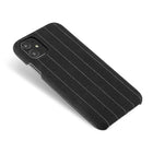 Gry Mattr Pinstripe Fabric Case for iPhone 11, XR - Charcoal-Slim Design