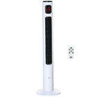 HOMCOM 46'' Tower Fan for Bedroom with 70° Oscillating and Remote Controller - White-Features 3 modes (Normal, Natural, Sleep) and 3 speeds (High, Medium, Low) 