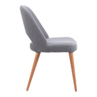 Zuo Leith Dining Chair - Grey - Set of 2-3 year limited warranty
