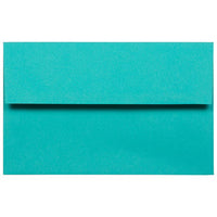 JAM Paper A10 Coloured Invitation Envelopes - 6 x 9.5 - Sea Blue Recycled - 50 Pack-Our envelopes are made from 30% recycled 24 lb paper and feature a straight flap gum closure with a smooth finish