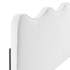 Modway Athena Performance Velvet Twin Headboard - White-Durable Stain-Resistant Fabric