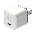 Scosche 30W USB-C Mini Home Charger Cube with 8' Braided Cable - White-Protects against overcharging and overheating for safe use with less powerful devices