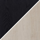 Hudson&Canal Thornwell TV Stand for TV's up to 78" with Glass Doors - Black Grain/Alder White-9