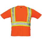 Forcefield Crew Neck Safety Tee - Orange - 2XL-100% polyester bird's eye knit fabric is comfortable against the skin and wicks away moisture and perspiration