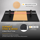 MotionGrey Olympic Weightlifting Platform with Anti-Slip Surface - Black-Purpose-built platform helps define and protect a home-gym lifting area