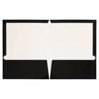 JAM Paper Glossy Two Pocket Presentation Folders, Black, 12 Pack (385Gblag)-Size: 9-1/4" x 11-1/2"
