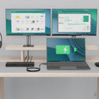Plugable THUNDERBOLT 4 100W Laptop Docking Station for 4K Dual Monitors or Single 8K-Works With—Thunderbolt docking station is fully compatible with Windows 10 or later systems that support Thunderbolt 4 or USB4. On Mac systems, dual display is only supported on M1 Pro/Max, M2 Pro/Max, and M3 Pro/Max systems