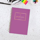 AT-A-GLANCE 2027 Emily Ley Simplified Small Weekly/ Monthly Planner - 8-1/2" x 6" - Pink Poly - Bilingual-Twin gold coil binding resists snagging and lays flat for ease of use