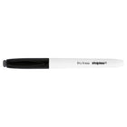 Staples Fine Tip Dry-Erase Markers - Black - 4 Pack-Ink wipes off easily