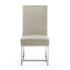 Manhattan Comfort Element 19.68" Modern Velvet Upholstered Dining Chair - Champagne-Tight Back Design
