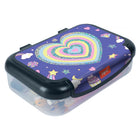 ZIPIT Recycled Plastic Pencil Case - Large Capacity Pencil Case for Girls - Heart Design-Inspire young minds: This unique, recycled plastic pencil case is designed to spark imagination and bring joy to everyday learning. The fun design is embedded in the lid and will always stand out, without ever peeling off